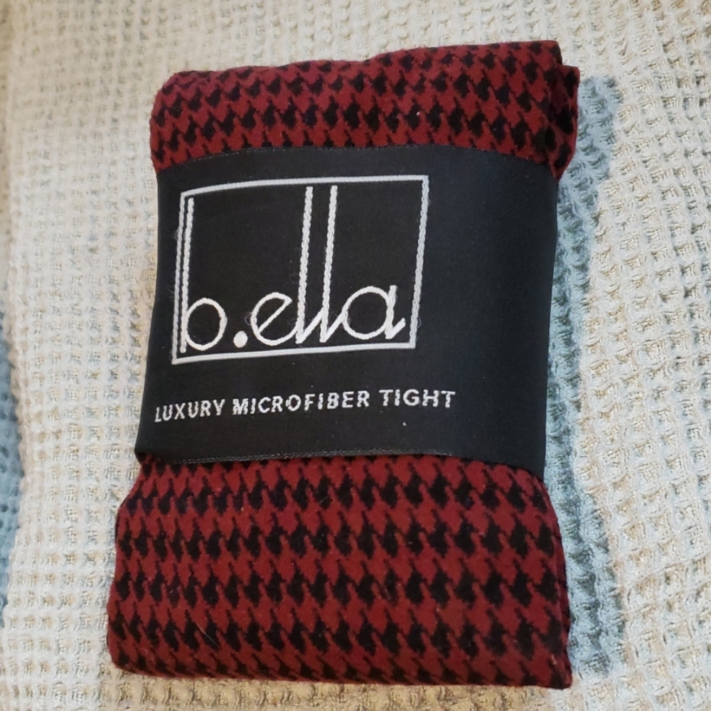 COPY - B.ella houndstooth luxury microfiber footless tigh